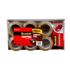Scotch Commercial Grade Packing Tape With Dispenser, 1-7/8" x 54.6 Yd., Clear, Case Of 12 Rolls