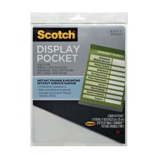 Scotch Display Pocket, 9" x 11", Clear