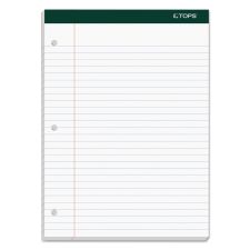 TOPS Double Docket Ruled Pads, Wide/Legal Rule, 100 White 8.5 x 11.75 Sheets, 6/Pack