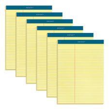 TOPS Letr-Trim Perforated Law-ruled Writing Pad - 100 Sheets - 0.34" Ruled - 16 lb Basis Weight - 8 1/2"x11 3/4" Sheet Size - 63396