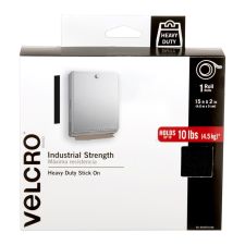 VELCRO Brand Industrial Strength Velcro Self Stick Tape, 2" x 15', Black