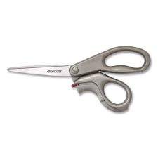 Westcott E-Z Open Box Opener Stainless Steel Shears, 8" Long, 3.25" Cut Length, Offset Gray Handle