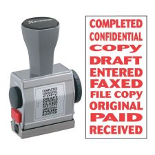 Xstamper 10-In-1 Phrase Stamp, Red - XST81041