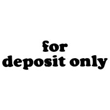 Xstamper One-Color Title Stamp, Pre-Inked, "For Deposit Only", Blue