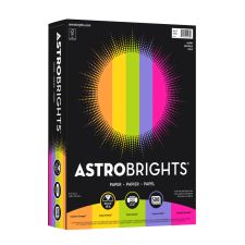 Astrobrights Color Multi-Use Printer & Copy Paper, 1 Ream, Happy Color Assortment, Letter (8.5" x 11"), 500 Sheets Per Ream, 24 Lb, 94 Brightness