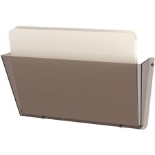 Deflecto Unbreakable DocuPocket, 1 Compartment(s), 6.50"H x 14.50"W x 3"D, Unbreakable, Smoke, Plastic