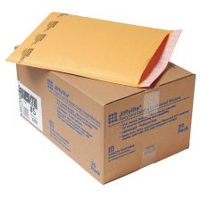Sealed Air Jiffylite Self-Seal Bubble Mailers, Size #5, 10 1/2" x 16", 100% Recycled, Satin Gold, Pack Of 25
