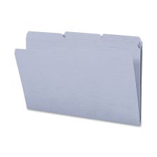 Smead 1/3-Cut 2-Ply Color File Folders, Legal Size, Gray, Box Of 100