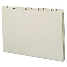 Smead 100% Recycled Daily Top Tab File Guide Set, 1/5-Cut Top Tab, 1 to 31, 8.5 x 14, Green, 31/Set