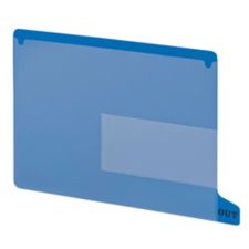 Smead Durable Poly End-Tab Out Guides, Letter Size, Blue, Pack Of 25