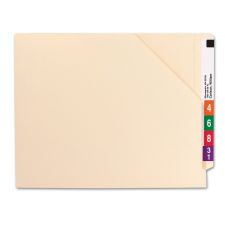 Smead End-Tab Jackets, 1 1/2" Capacity, 9 1/2" x 12 1/4", Manila, Pack Of 50