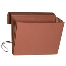Smead Expanding Wallet, 5 1/4" Expansion, Extra-Wide Letter Size, 30% Recycled, Redrope