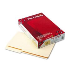 Smead Guide 2/5-Cut File Folders , Legal Size (8 1/2" x 14"), Manila, Box Of 100