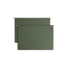 Smead Hanging Box-Bottom File Folders, 2" Expansion, Legal Size, Standard Green, Box Of 25 Folders