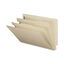 Smead Manila Classification Folders, 2 Dividers, 2 Partitions, Legal Size, Box Of 10