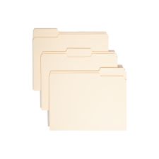 Smead Manila Folders With Antimicrobial Protection, Letter Size, 1/3 Cut, Box Of 100