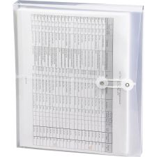 Smead Poly Envelopes With String-Tie Closure, 1 1/4" Expansion, Letter Size, Clear, Pack Of 5 Envelopes