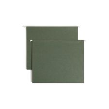 Smead Premium Box-Bottom Hanging Folders, 1" Expansion, Letter Size, Standard Green, Box Of 25