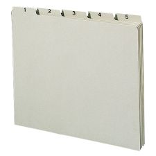 Smead Preprinted Pressboard 1-31 Daily File Guide, Letter Size, 100% Recycled, Gray/Green