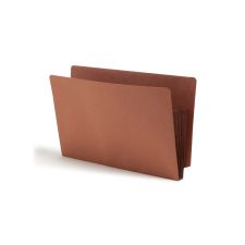 Smead Redrope End-Tab File Pockets With Gussets, Legal Size, 3 1/2" Expansion, 30% Recycled, Dark Brown, Box Of 10
