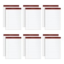 TOPS Docket Gold Premium Writing Pads, 8 1/2" x 11 3/4", Legal Ruled, 50 Sheets, White, Pack Of 12 Pads