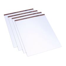 TOPS Easel Pads, Quadrille Rule (1 sq/in), 27 x 34, White, 50 Sheets, 4/Carton