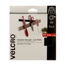 VELCRO Brand ULTRA-MATE Self Stick Tape, 1" x 120", Black
