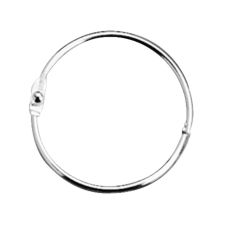 ACCO Loose-Leaf Rings, 3/4" Diameter, Silver, Box Of 100