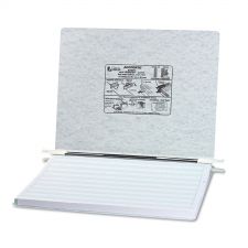 ACCO PRESSTEX Covers with Storage Hooks, 2 Posts, 6" Capacity, 14.88 x 11, Light Gray