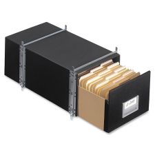 Bankers Box Staxonsteel Maximum Space-Saving Storage Drawers, x 11.13"H x 17"W x 25 1/2"D, Black, Case Of 6