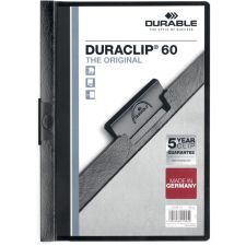Durable Duraclip 60 Report Covers, 8 1/2" x 11", Black