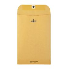 Quality Park 6" x 9" Envelopes, Clasp Closure, Brown, Box Of 500