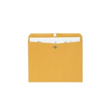 Quality Park Redi-File Clasp Envelopes, 9" x 12", Brown, Box Of 100