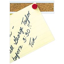 Quartet Natural Cork Bulletin Bars, 1" x 36", White
