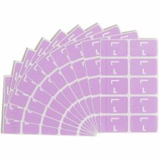 Smead ACCS Alphaz Permanent Color-Coded Label Refill Pack, L, Lavender, Pack Of 100