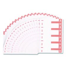 Smead AlphaZ Color-Coded First Letter Combo Alpha Labels, I/V, 1.16 x 3.63, Pink/White, 5/Sheet, 20 Sheets/Pack
