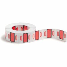 Smead BCCRN Bar-Style Permanent Numerical Labels, 0, Pink, Roll Of 500