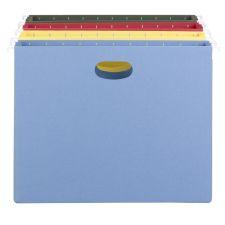 Smead Flex-I-Vision Color Hanging Pockets, Letter Size, 3 1/2" Expansion, Assorted Colors, Pack Of 4