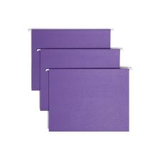 Smead Hanging File Folders, Letter Size, Purple, Box Of 25 Folders