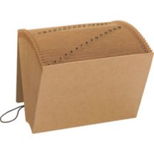 Smead Kraft Expanding File With Flap, 1-31, Letter Size (8 1/2" x 11"), Brown