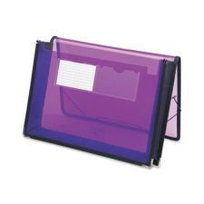 Smead Poly Wallet, 2 1/4" Expansion, Letter Size, Purple