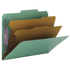Smead SafeSHIELD 2/5 Tab Cut Letter Recycled Classification Folder