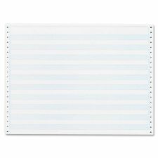 Sparco 1/2" Blue Bar 1-part Computer Paper