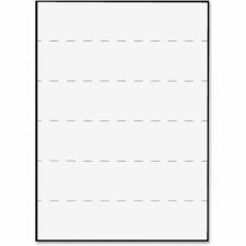 Tabbies Permanent Transcription Label Sheets, Ruled, TAB59531, White, Box Of 100