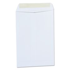 Catalog Envelope, 24 lb Bond Weight Paper, #1 3/4, Square Flap, Gummed Closure, 6.5 x 9.5, White, 500/Box