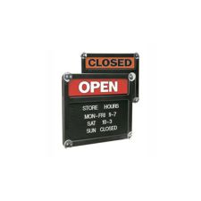 Double-Sided Open/Closed Message Board, 13 1/8" x 15 1/8"