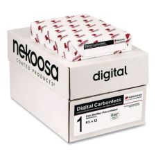 Fast Pack Digital Carbonless Paper, 1-Part, 8.5 x 11, White, 500 Sheets/Ream, 5 Reams/Carton