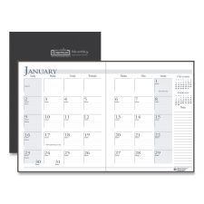 House of Doolittle Recycled Ruled 14-Month Planner with Leatherette Cover, 11 x 8.5, Black Cover, 14-Month: Dec 2025 to Jan 2027