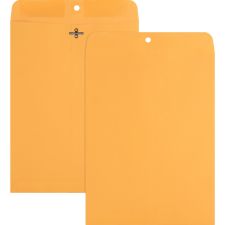 Nature Saver Clasp Envelopes, #90, Kraft, Box Of 100, Yellow