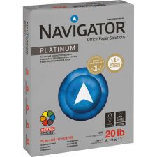 Navigator Platinum Office Multi-Use Paper, 10 Reams, Bright White, Letter Size (8 1/2" x 11"), 20 Lb, Smooth